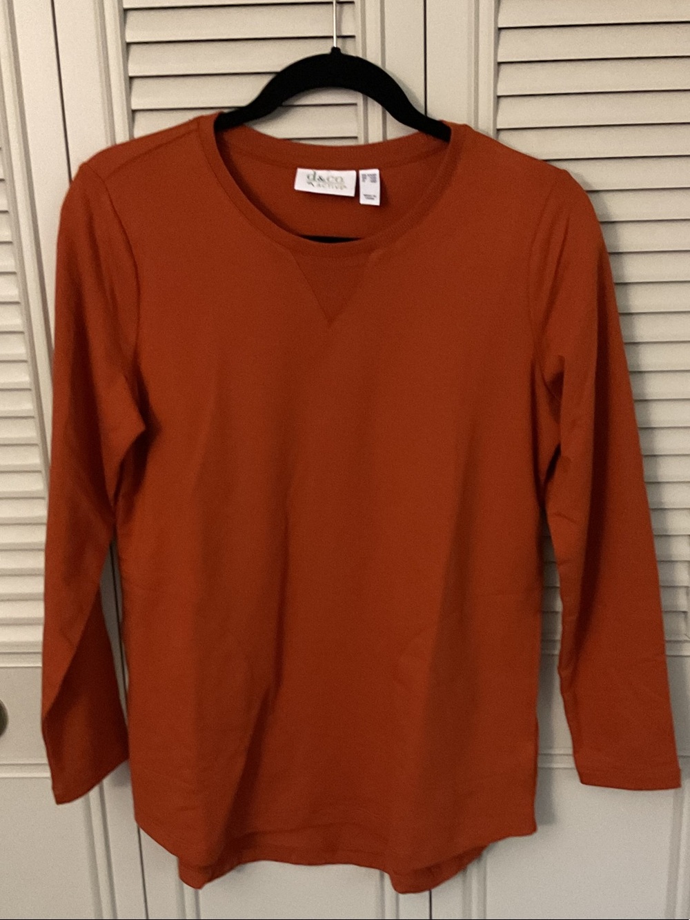 Denim & Co. Active 3/4 sleeve top
